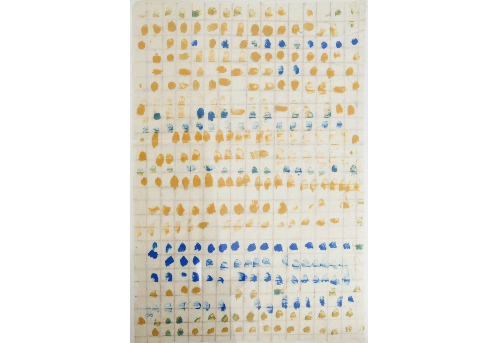 Le franchissement des bords -  bleu et jaune