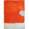 Untitled (cadmium/silver/white)