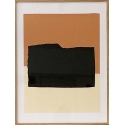 Papiers déchirés orange et noir