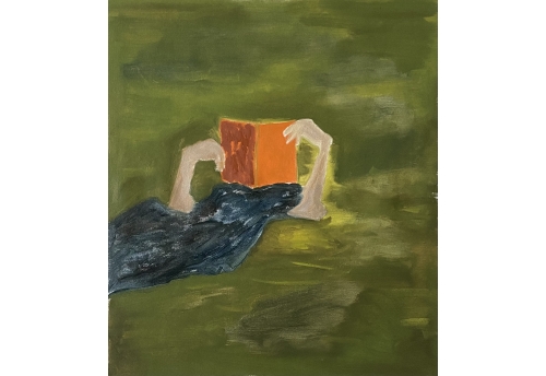 Reader on the ground 