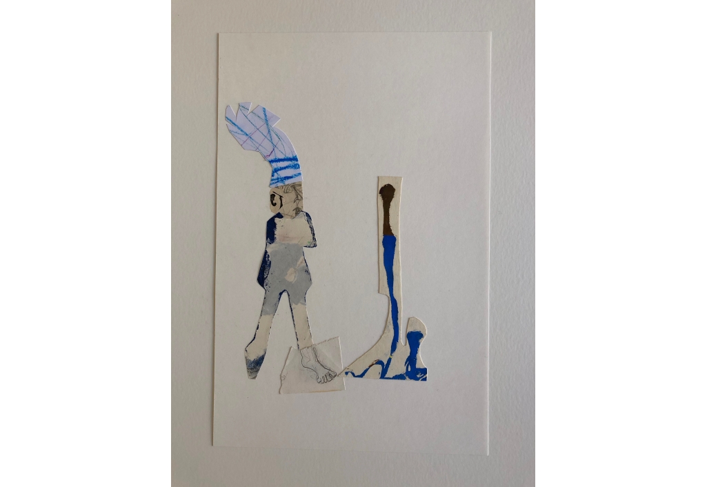Rencontre au musée (bleu)