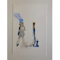 Rencontre au musée (bleu)