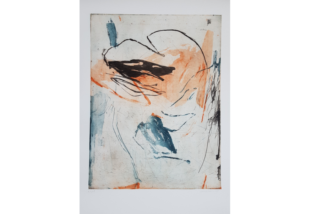 Laurence Garnesson - art abstrait - estampe - grave